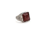 Ringe Antracite Herr Anelli in Silber Diaspro A30 RE ROSSO